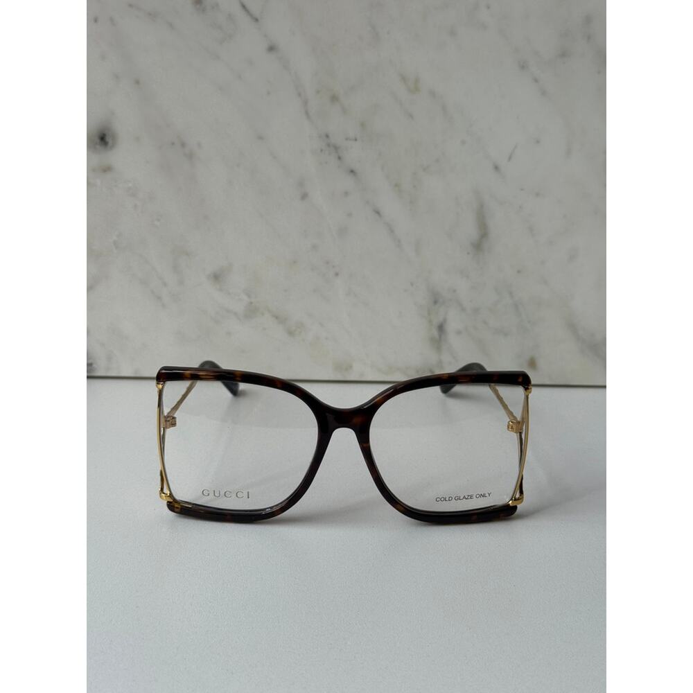 NEW Gucci GG0592O Oversized Square Brown Eyeglasses $565 - Picture 2 of 6